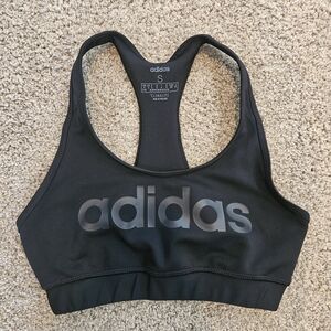 Adidas Black Sports Bra with Racerback Design